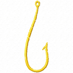 Fishing Embroidery Design 3